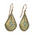 Brass Dangle Earrings with Oxidized Finish from Armenia 'Armenian Heritage'