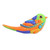 Colorful Bird-Shaped Polymer Clay Brooch Pin from Armenia 'Colorful Freedom'