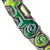 Hand-Painted Green Brass Pendant Necklace from Armenia 'Eternal Green'