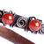 Antique Armenian Copper Wrap Bracelet with Carnelian Beads 'Infinite Flames'