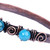 Antique Armenian Copper Wrap Bracelet with Teal Agate Beads 'Infinite Teal'