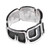 Men's Modern Geometric Sterling Silver Band Ring 'Warrior's Strength'