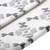 Pair of Embroidered Grey and White Cotton Tea Towels 'Slate Serenity'