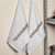 Arrow-Themed Burgundy and Beige Cotton Tea Towels Pair 'Burgundy Saga'
