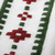 Geometric Green and Burgundy Cotton Tea Towels Pair 'Burgundy Paths'