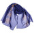 Hand-Painted Floral Blue and Golden Silk Scarf from Armenia 'Flowers of Glory'