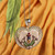 Embroidered Floral Heart-Shaped Filigree Pendant Necklace 'Romance in Armenia'