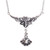 Antiqued Finish Classic Sterling Silver Pendant Necklace 'Eden Blessings'