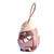Hand-Painted Cat Ceramic Bell Ornament with Leather Cord 'Gallant Cat'