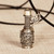 Antiqued Finish Bottle-Shaped Locket Pendant Necklace 'Secret Scent'