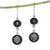 Classic Floral Sterling Silver Dangle Earrings from Armenia 'Armenian Blossoms'