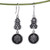 Baroque-Inspired Floral Sterling Silver Dangle Earrings 'Armenian Beauty'