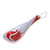Pomegranate-Themed Painted Grey Ceramic Spoon Rest 'Romance Flavors in Grey'