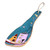Handcrafted Teal Ceramic Spoon Rest in a Glazed Finish 'Teal Metropolis'