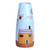 Glazed Ceramic Vase with Pomegranate Tree Motif in Sky Blue 'Pomegranate Tree in Blue'