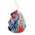 Handcrafted Painted Mother Owl Ceramic Bell Ornament 'Double Mother'