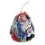 Handcrafted Painted Mother Owl Ceramic Bell Ornament 'Double Mother'