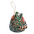 Whimsical Handcrafted Painted Frog Ceramic Bell Ornament  'Froggy Teacher'