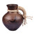 Handmade Terracotta Decorative Vase with Jute Rope Accents 'Mighty Bezoar Goat'