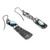 Sterling Silver Dangle Earrings with Oval  Round Turquoise 'Enchanting Allure'