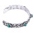 Oxidized Classic Sterling Silver and Malachite Cuff Bracelet 'Traveler's Blessing'