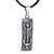 Men's Bull Petroglyph Sterling Silver Pendant Necklace 'Signs of Courage'