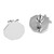 Geometric Pomegranate-Shaped Sterling Silver Button Earrings 'Geometric Passion'