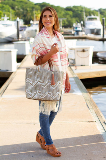 Handwoven Zapotec Brown on Ivory Cotton Rebozo Shawl 'Natural Allure' -  Smithsonian Folklife Festival Marketplace