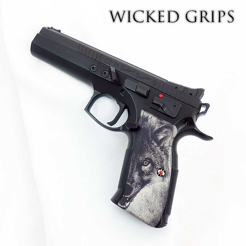 CZ-75 Custom Pistol grips Wolf