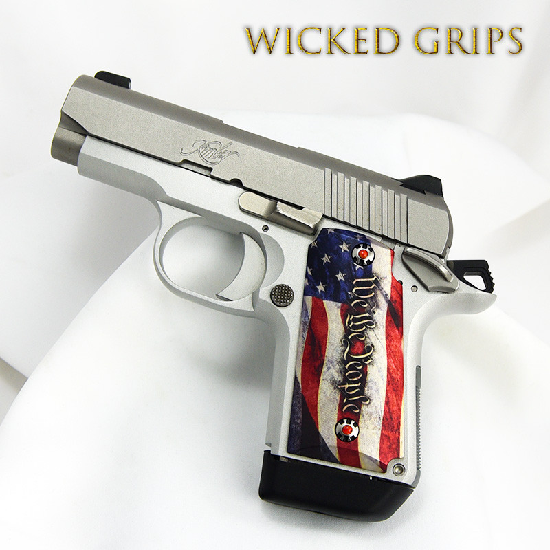 KIMBER MICRO 9MM CUSTOM PISTOL GRIPS WE THE PEOPLE VERSION 4 KIMBER MICRO 9MM CUSTOM PISTOL GRIPS WE THE PEOPLE VERSION 4