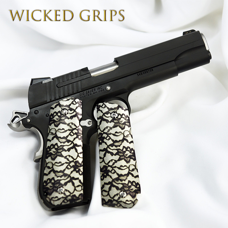 SIG SAUER 1911 FASTBACK GRIPS “BLACK LACE 2”