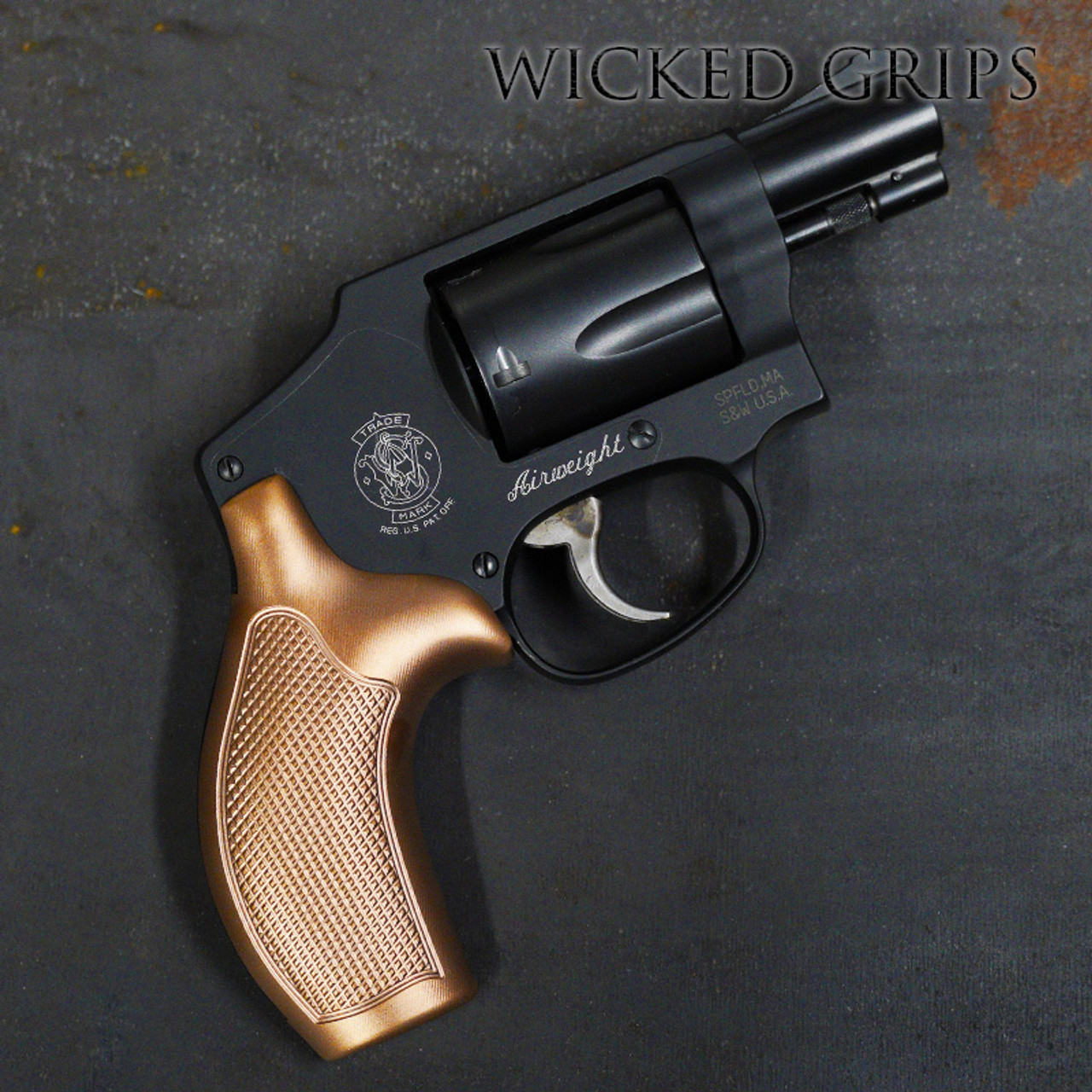 CUSTOM BERETTA PISTOL GRIPS PVD ROSE GOLD HEXWAVE