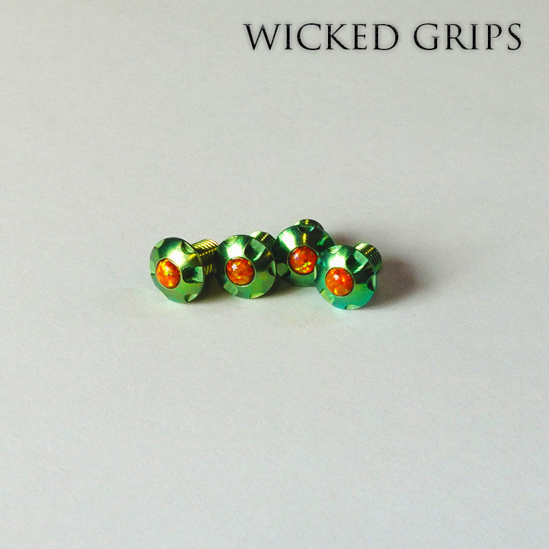 Choose your color - Anodized Titanium 1911 Gemstone Grip screws