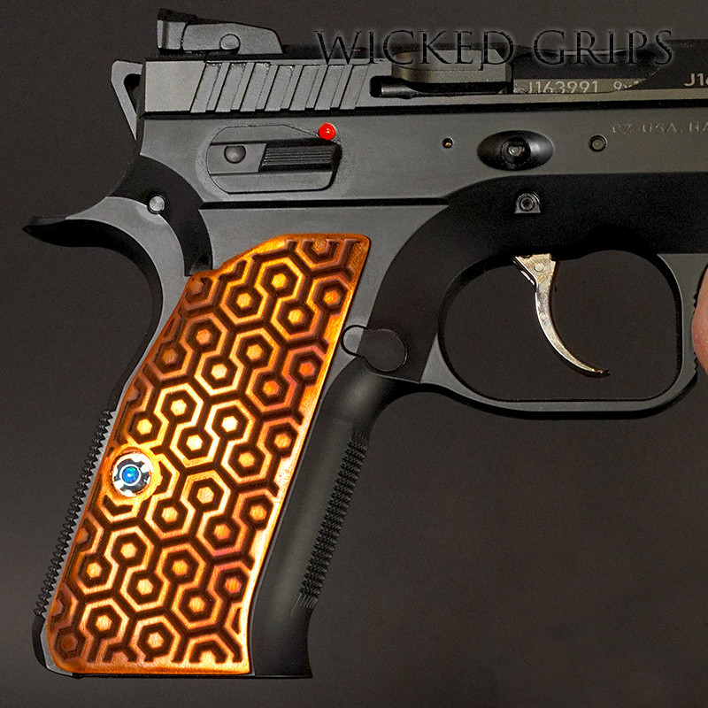 SOLID COPPER SHADOW 2 COMPACT GRIPS REDRUM AGGRESSIVE TEXTURE