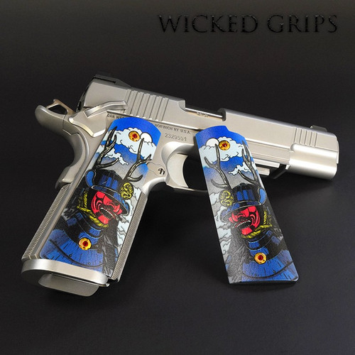 CUSTOM 1911 PISTOL GRIPS MOON SHADOW SAMURAI