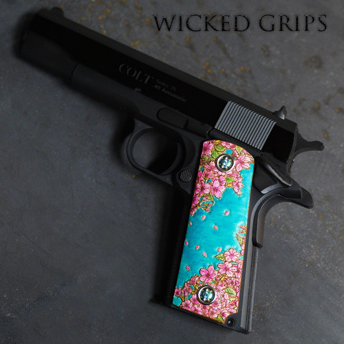 1911 Rise Leather Grips