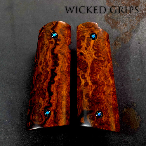 SIGNATURE SERIES 1911 GRIPS DESERT IRONWOOD BURL SET 063