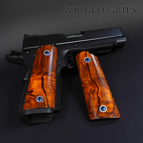 ELITE SIGNATURE SERIES 1911 GRIPS DESERT IRONWOOD BURL SET 131