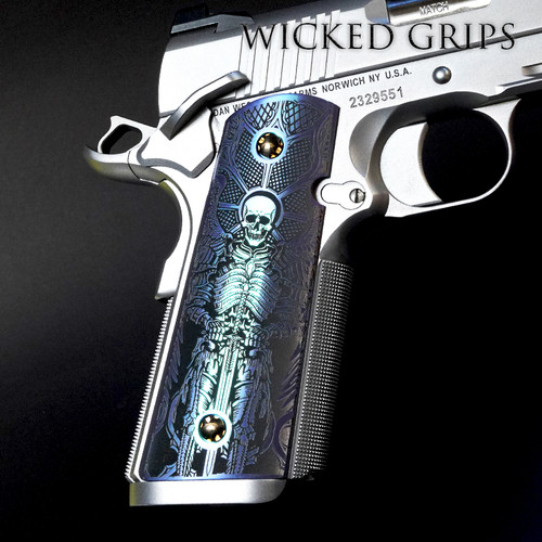 1911 Handgun Grips Hand Anodized in house - Pax Per Mortem Unique colortones