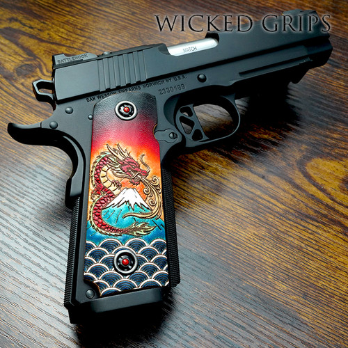 1911 Pistol Grips made from Deer Leather proudly in the USA
