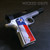 CUSTOM 3D 1911 PISTOL GRIPS TEXAS FLAG V2