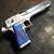 CUSTOM DESERT EAGLE GRIPS PVD BLUE HEXWAVE