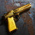 DESERT EAGLE PISTOL GRIPS GOLD PVD DEEP ENGRAVED DEATH TAROT