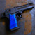 DESERT EAGLE PISTOL GRIPS BLUE PVD DEEP ENGRAVED DEATH TAROT