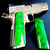 1911 Gemstone Lab Grown Opal Gun Grips Electric Green with unrivaled color play - Crafted in the USA