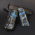 Blue Fusion Mammoth Tusks for 1911 Handguns with our Full Metal Style titanium screws