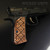 SOLID COPPER SHADOW 2 COMPACT GRIPS TESSERAE TEXTURE PATTERN