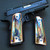 1911 PISTOL GRIPS HYBRID COPPER GRIP WITH FLAME TITANIUM INLAYS