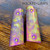 1911 PISTOL GRIPS TITANIUM HYBRID ONE OF A KIND 1 OF 1 GOLD VIOLET