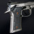 BERETTA 92X PERFORMANCE BLACK ALUMINUM ENGRAVED GUN GRIPS PAX PER MORTEM
